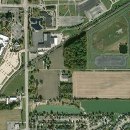 Hobart Ohio High Resolution Satellite Map