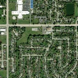 17407 Wellington Dr Hazel Crest IL High Resolution Satellite Map