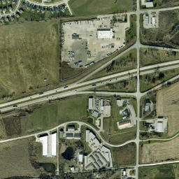 Ute Avenue & Interstate 80, Waukee, IA High Resolution Satellite Map