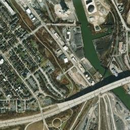 Cuyahoga County map(satellite map)