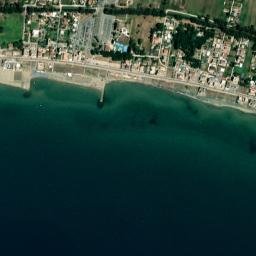 Borgo Sabotino-Foce Verde map(satellite map)
