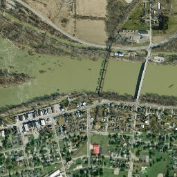 Grand Rapids Ohio High Resolution Satellite Map