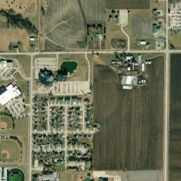606 E 14th St Pella IA 50219 America High Resolution Satellite Map