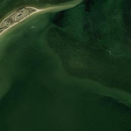 Satellite view of Chappaquiddick Island Cape Pogue Bay