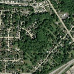 Pine Ridge Trailer Park Ohio High Resolution Satellite Map