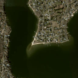 Sandy Point Connecticut High Resolution Satellite Map