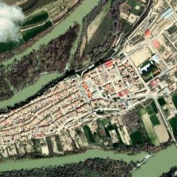 Sástago map(satellite map)