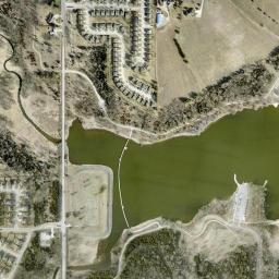 Papio Lake 16 Road South Omaha NE High Resolution Satellite Map