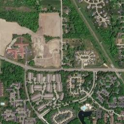 Sagamore Hills Ohio High Resolution Satellite Map