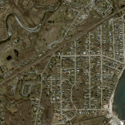 Crescent Beach Connecticut High Resolution Satellite Map