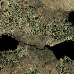Twin Lakes Village New York High Resolution Satellite Map