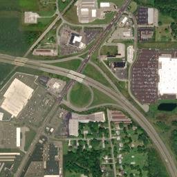 Hoagland Corner Ohio High Resolution Satellite Map