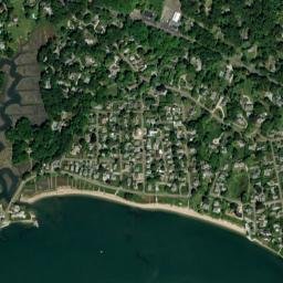 Seaview Beach Connecticut High Resolution Satellite Map