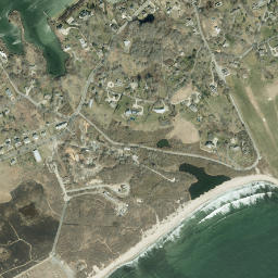 Fishers Island New York High Resolution Satellite Map