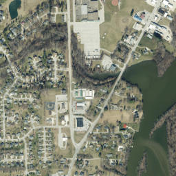 Leo-Cedarville map(satellite map)