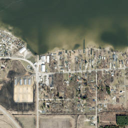 Bass Lake map(satellite map)