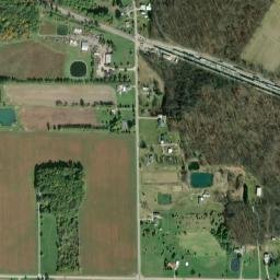 Hartland Station Ohio High Resolution Satellite Map
