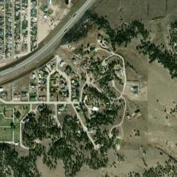 711 Black Blvd, Pine Bluffs, WY High Resolution Satellite Map