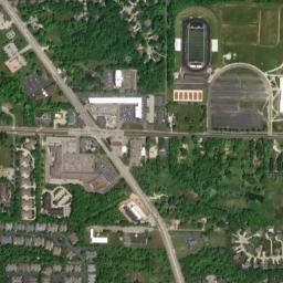 Oregon Corners Ohio High Resolution Satellite Map