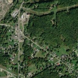 Evansville Ohio High Resolution Satellite Map