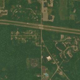 Halls Corners Ohio High Resolution Satellite Map