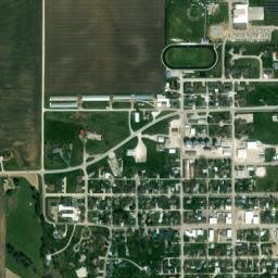 554-598 West Main Street Wayland IA High Resolution Satellite Map