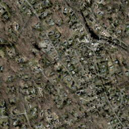 Silvermine Connecticut High Resolution Satellite Map