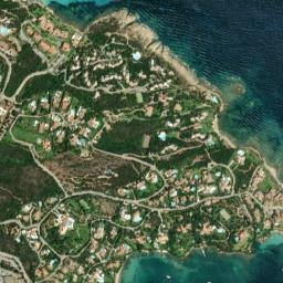 Porto Cervo map(satellite map)