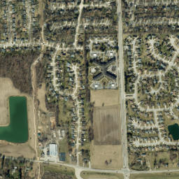 Allen County map(satellite map)