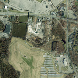 Central Nyack New York High Resolution Satellite Map