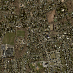 Noroton Heights Connecticut High Resolution Satellite Map