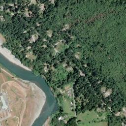 Hoopa California High Resolution Satellite Map