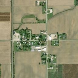 Alvada Ohio High Resolution Satellite Map