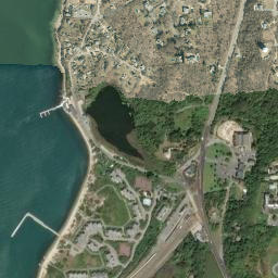 Montauk Station New York High Resolution Satellite Map