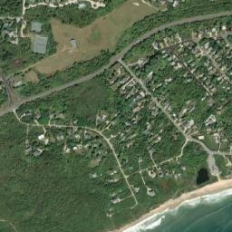 Ditch Plains New York High Resolution Satellite Map