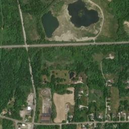 Suffield Station Ohio High Resolution Satellite Map