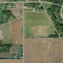 Cascade Ohio High Resolution Satellite Map