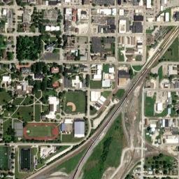 109 South Cherry Street Galesburg IL High Resolution Satellite Map