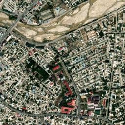 Pakhtaobod Tumani map(satellite map)