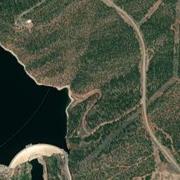 U.S. 191, Ashley National Forest, Dutch John High Resolution Satellite Map