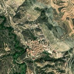 Crivillén map(satellite map)