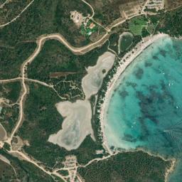 Satellite view of Sardinia Punta Delle Saline