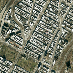Polo Grounds Houses New York High Resolution Satellite Map