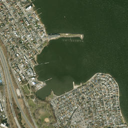 Park of Edgewater New York High Resolution Satellite Map