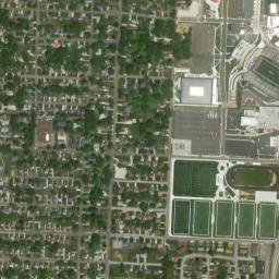 Lakeview Heights Ohio High Resolution Satellite Map