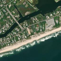 Hampton Beach New York High Resolution Satellite Map