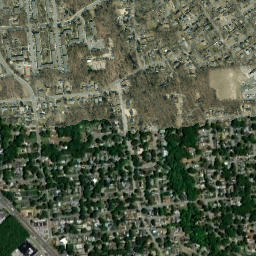 Patchogue Highlands New York High Resolution Satellite Map
