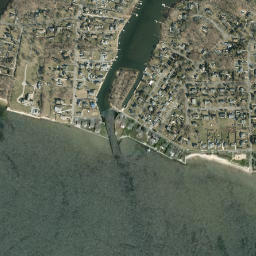 Bellview Beach New York High Resolution Satellite Map