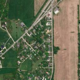 Burnetts Corners Ohio High Resolution Satellite Map