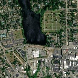 Patchogue New York High Resolution Satellite Map